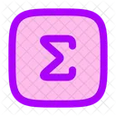 Summation Square Icon