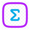 Summenquadrat Icon