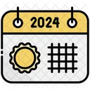Summer Calendar 2024 Icon