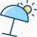 Summer Beach Umbrella Icon