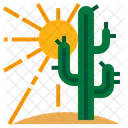 Summer Cactus Sun Icon