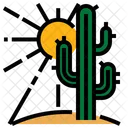 Summer Cactus Sun Icon