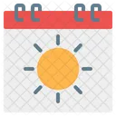 Summer Calendar Symbol Weekend Icon