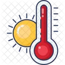 Summer Thermometer Temperature Icon