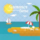 Summer Time Background Icon