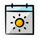 Calendar Sun Summer Icon