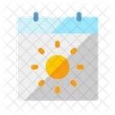 Calendar Sun Summer Icon