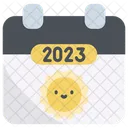 Summer 2023 Calendar Icon