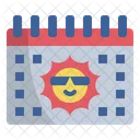 Summer Date Holiday Icon