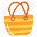 Summer Sand Bucket Beach Umbrella Icon