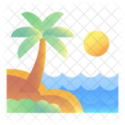 Summer Beach  Icon