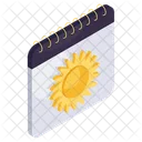 Summer Calendar Schedule Daybook Icon