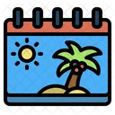 Summer Calendar  Icon