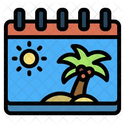 Summer Calendar  Icon