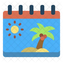 Summer Calendar  Icon