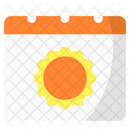 Summer calendar  Icon
