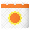 Summer calendar  Icon