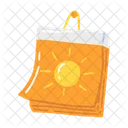 Summer Sand Bucket Beach Umbrella Icon
