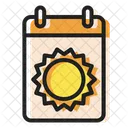 Summer Calender Summer Nature Icon