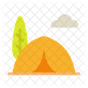 Summer Camp Tent Camp Icon