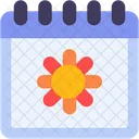 Summer Calendar Time And Date Icon