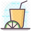 Summer Drink Martini Lemonade Icon