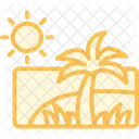 Summer Duotone Line Icon Icon