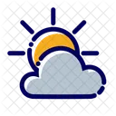 Summer Nuvola Sole Icon