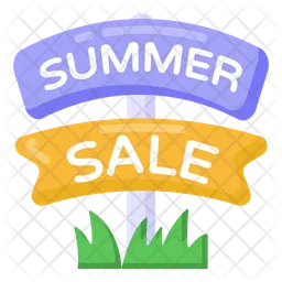 Summer Sale Board  Icon