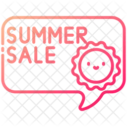 Summer Sale Chat  Icon