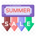 Summer Sale Label Summer Sale Emblem Summer Sale Coupon Icon