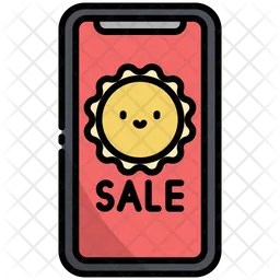 Summer Sale On Smartphone  Icon