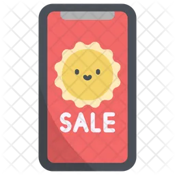 Summer Sale On Smartphone  Icon