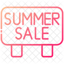 Summer Sale Signboard  Icon