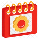 Summer Season Calendar Daybook Icon