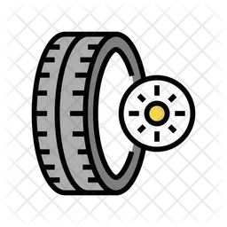 Summer Season Tire  Icon