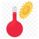 Hot Temperature Thermometer Summer Temperature Icon