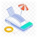 Summer Vacation Holiday Beach Icon