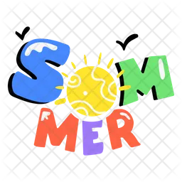 Summer Word  Icon