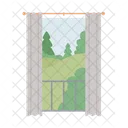 Window Curtain Drapery Icon
