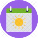 End Summer Sun Icon