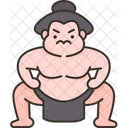 Sumo Wrestler Fighting Icon