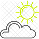 Sun Weather Cloud Icon