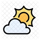 Sun Cloud Brightness Icon