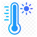 Sun Hot Thermometer Icon