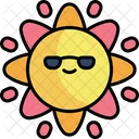 Sun Kawaii Summer Icon