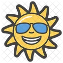 Sunglasses Sun Emoji Emoticon Icon