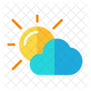 Sun Energy Cloudy Sun Icon