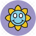 Sun Cartoon Smiling Icon