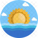 Sunny Cloud Sunset Icon
